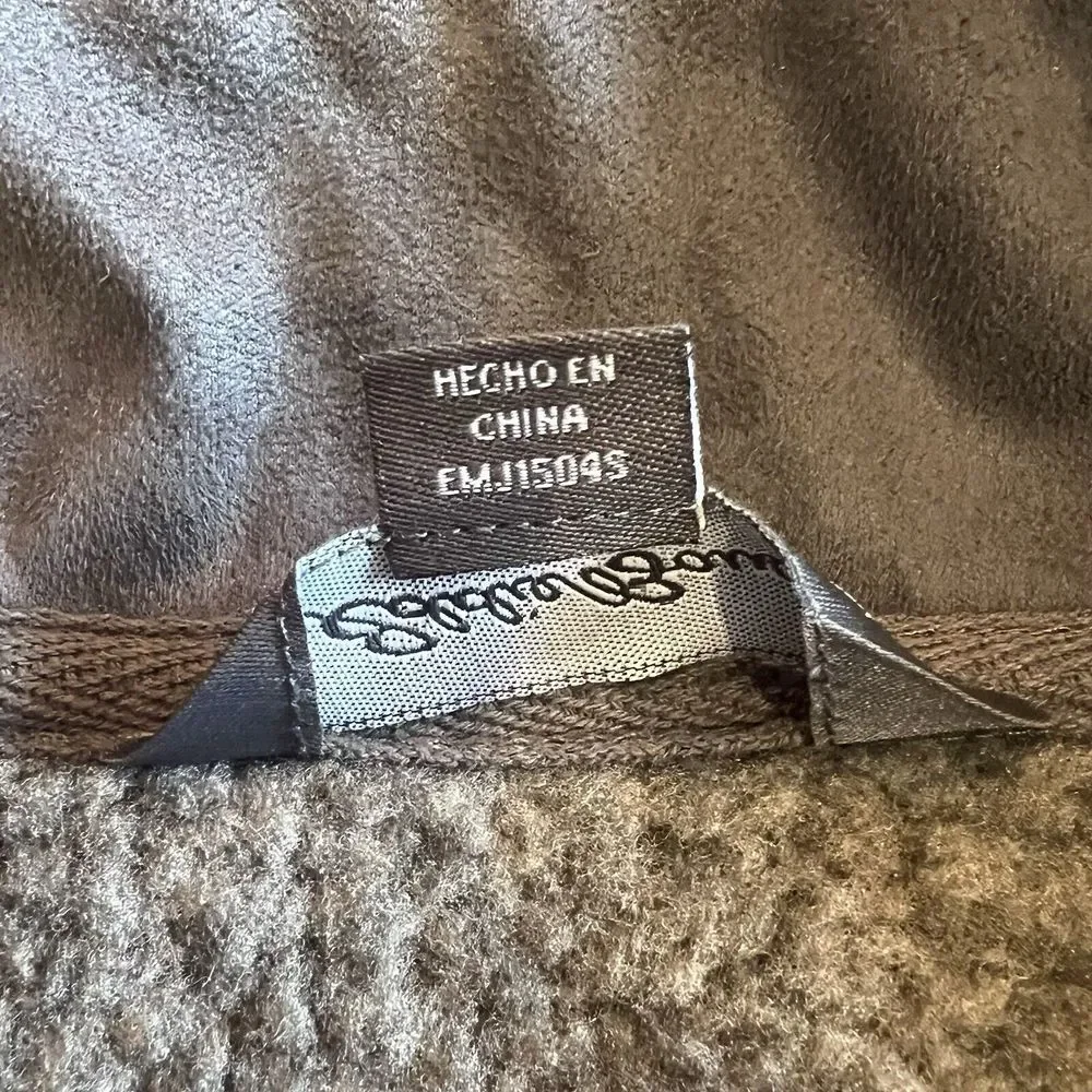 Eddie Bauer Sweater Mens‎ Large Gray Knit Pullover Fleece - Picture 7 of 12
